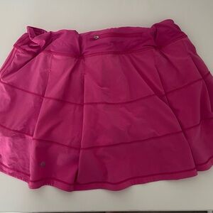 Lululemon Pink Athletic Skirt with built in shorts- size 14
